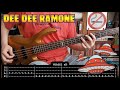 DEE DEE RAMONE - I am seeing UFOs 🛸 (BASS TABS) [lyrics + PDF]