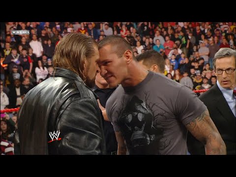 Triple H & Randy Orton Heated Confrontation! Raw 2/3/09 (2/2)