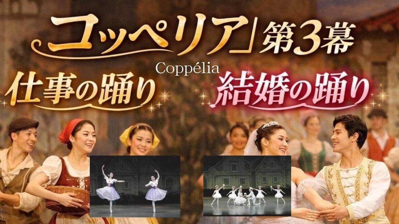 《コッペリア》第3幕｜仕事の踊り〜結婚の踊り｜クラシックバレエ Coppelia Act 3 Wedding Dance  相模原のバレエ教室　野沢きよみバレエスタジオ