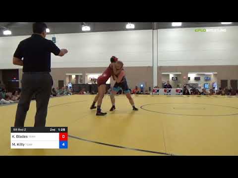2018 Women's National /UWW Cadet Women Finals 69 RR Rnd 2 - Kennedy Blades (Team) Vs. Macey Kilty