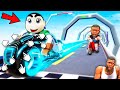 HOW FAST CAN YOU RACE in ROBLOX with SHINCHAN and CHOP | SHINCHAN GAME ROBUX | AMAAN-T