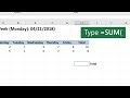 How to use the SUM function in Microsoft Excel