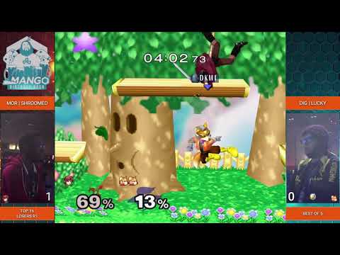 Mang0's Birthday Bash - MOR | Shroomed (Marth) vs DIGNITAS | Lucky (Fox) - Losers R1