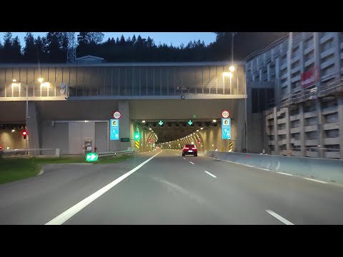 Tunel na Zakopiance - przejazd październik 2023