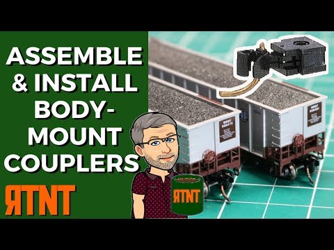 Model Railroad Coupler Installation - Body Mounted Couplers