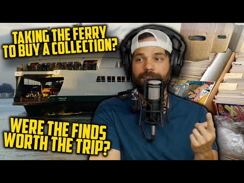 Checking out Some Comics from the Guru's New Collection Buy // Riding the Ferry to Buy Comic Books