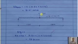 Design of Beam with point load