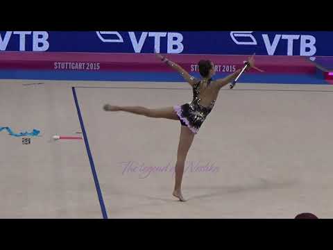 Inessa RIF (FIN) clubs - 2015 Stuttgart worlds Qualifs