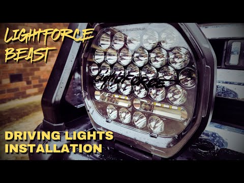 LightFORCE BEAST LED Driving Lights DIY Installation - SPOT, FLOOD, BEAST, 4x4 WINNER!