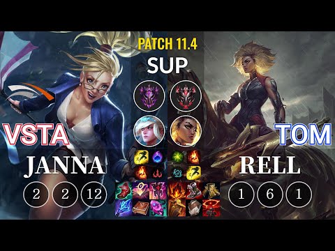HLE Vsta Janna vs Tom Rell Sup - KR Patch 11.4