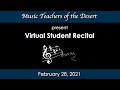 Virtual Student Recital 2 28 2021