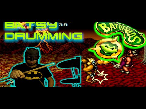 Battletoads -Ragnarok Canyon "Cover" by BATSY DRUMMING