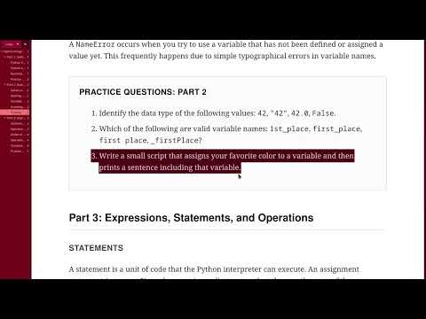 Python Course For Beginnersunit 1