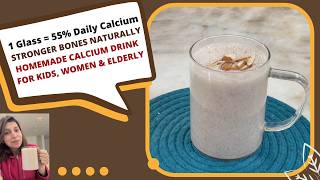 Download lagu 1 Glass = 55% Daily Calcium | Homemade Calcium Bone Strength Drink Recipe | 100% Natural Healthy  mp3