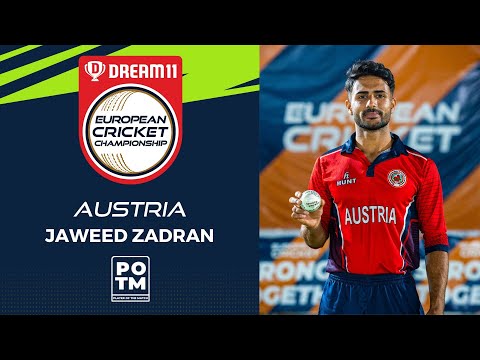 POTM: J.Zadran - Group A, Match 15 - AUT vs CZR | Highlights | Dream11 ECC, 2022 | ECC22.015