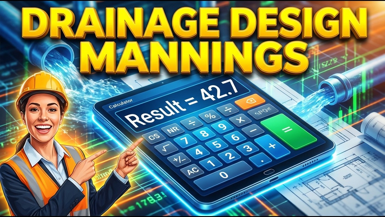 Drainage Design Mannings Interactive Calculator