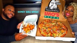 IMOS PIZZA, Honey BBQ, and Sweet and Tangy Wings, ST LOUIS