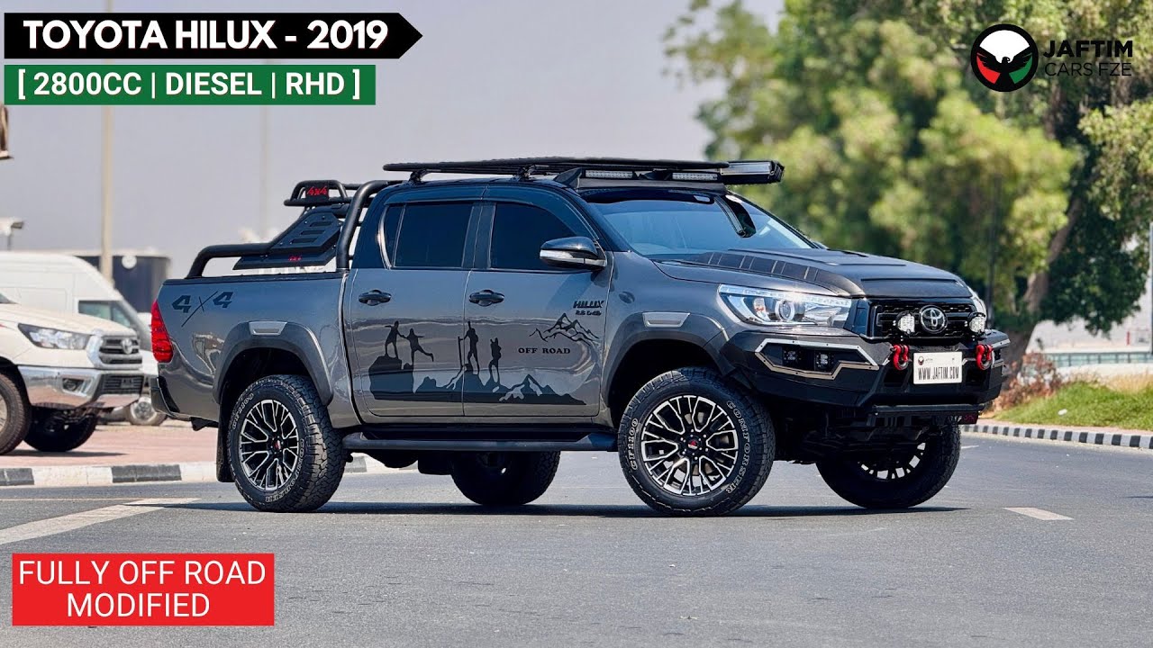 تويوتا هيلوكس OFF ROAD MODIFIED | 2.8L DIESEL ENGINE | SIDE AWNING CAMPING TENT | RHD video