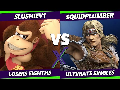 S@X 413 Losers Top 8 - SlushieV1 (Donkey Kong) Vs. Squidplumber (Simon) Smash Ultimate - SSBU