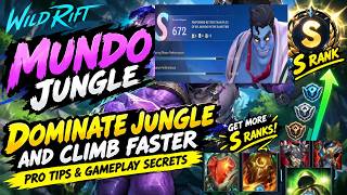 【Wild Rift】How to Carry Every Game with Dr. Mundo Jungle: Full Build & Guide (Pa