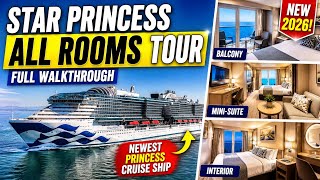 Star Princess ALL Rooms Tour Walkthrough | Newest Princess Cruise Ship