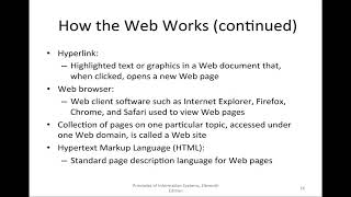 MISY102 - Foundations of Information Systems - The Internet, Web, Intranets, and Extranets