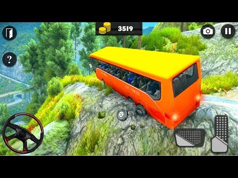 Off-road bus driving simulator 2019: mountain bus - Android Gameplay