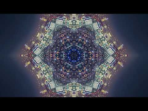 Night Shibuya | Psychedelic Kaleidoscope Fractal Zoom Mandala 4K 60fps