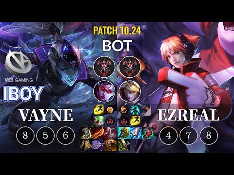 VG iBoy Vayne vs Ezreal Bot - KR Patch 10.24