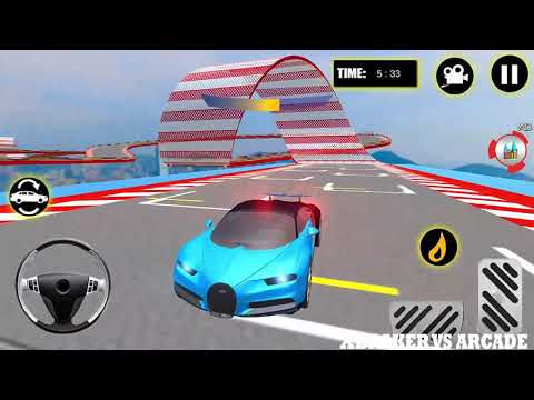 Extreme City Gt Car Stunts: Blue Bugatti Car Driving Levels 36 to 38 Completed - Android GamePlay 3d