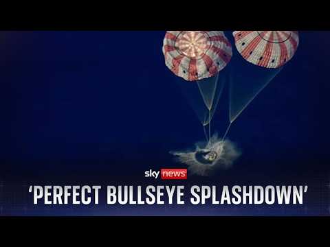 Artemis II splashdown after historic moon mission