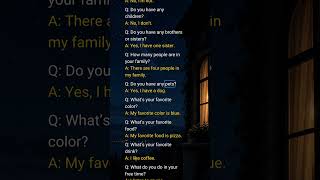 Daily English Conversation Practice #1 | Simple Questions & Answers