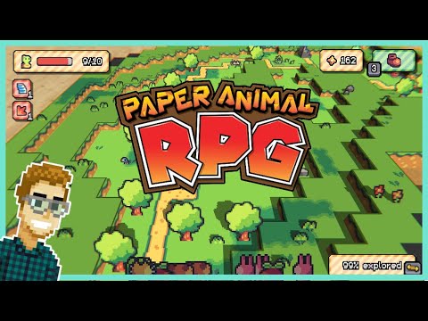 Paper Animal RPG Demo Gameplay (PC) | A crazy-cute roguelike RPG indie game - coming soon!