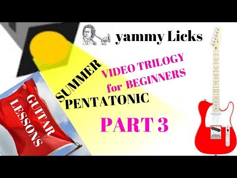 Pentatonic scale applications for BEGINNERS PART 3 ( Video Trilogy )