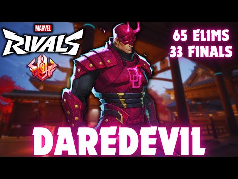 Marvel Rivals Rank 1 Daredevil Gameplay – EliteCucuy⁷ – 65 Elims MVP Match