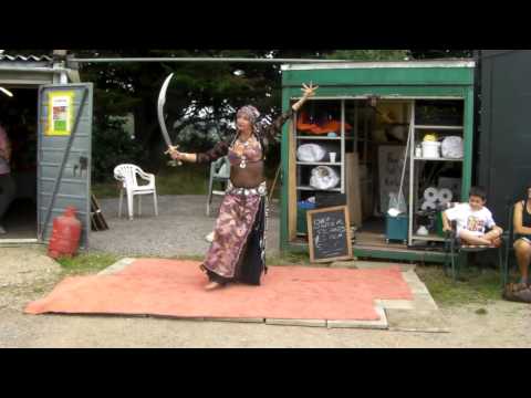 ATS Tribal style sword belly dance