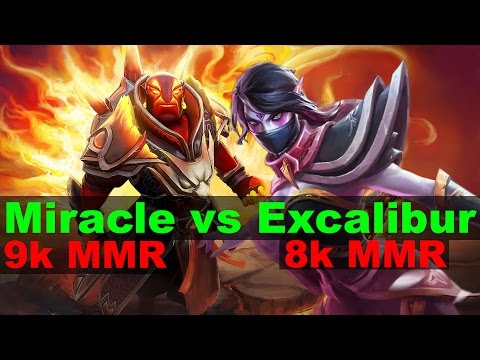 Miracle vs Excalibur | Ember Spirit vs Templar Assassin 7.02 | Gameplay | Highlights — Dota 2 (2017)