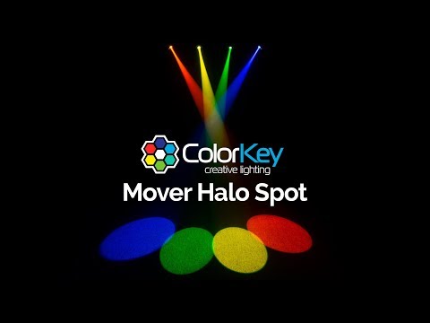 ColorKey Mover Halo Spot Compact RGB LED DJ Stage Moving Head Light Fixture image 12