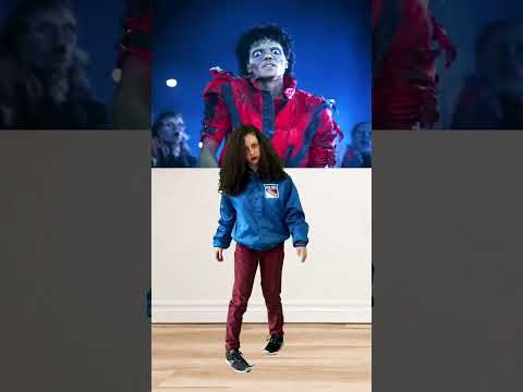 How to dance like Zombie Michael Jackson in Thriller🧟- Dance Meme Serie! #shorts