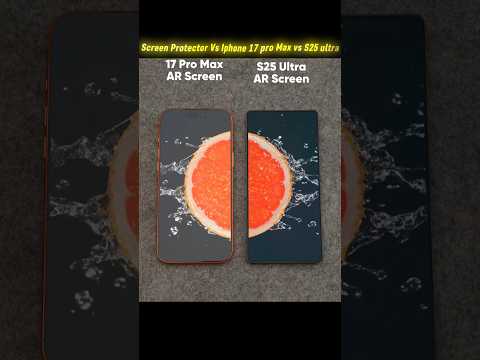 iPhone 17 Pro Max Vs S25 Ultra Ultimate Screen Protection Battle! 🔥#viral #shorts #trending