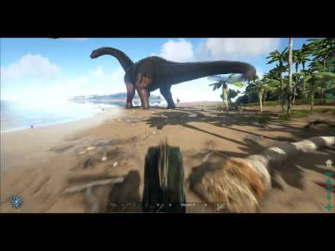 Ark: Survival Evolved Lets Play #1 - Sarco of Death?