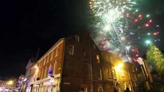 preview picture of video 'BLANDFORD YULETIDE Festival 2013 Fireworks'