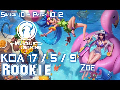 IG Rookie ZOE vs GALIO Mid - Patch 10.12 KR Ranked