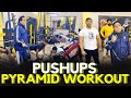 Pyramid Pushups Workout