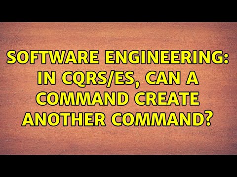 Software Engineering: In CQRS/ES, can a command create another command? (3 Solutions!!)