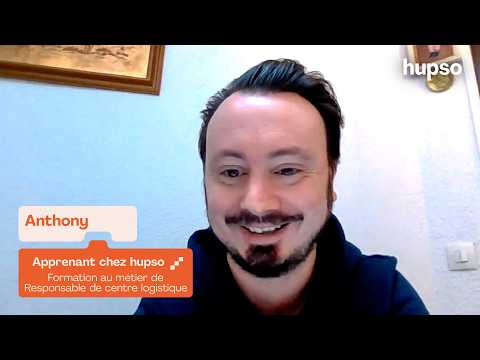 Témoignage d'Anthony, en formation Responsable de centre logistique avec hupso
