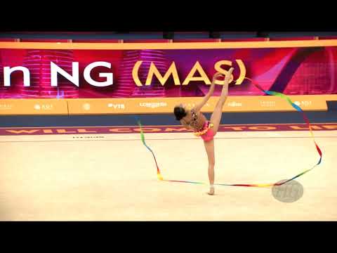 NG Jia Wen (MAS) - 2019 Rhythmic Worlds, Baku (AZE) - Qualifications Ribbon