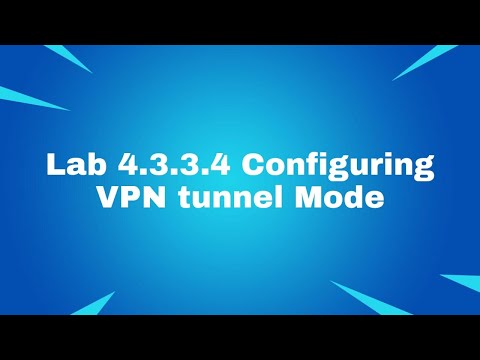4.3.3.4 Packet Tracer - Configuring VPN Tunnel Mode | Putri Ameliya