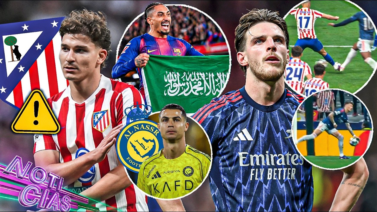 "¡Arsenal robado!": pedían penal | 'Susto' con Julián | ¿Raphinha a Arabia? | "Ayudan al Al Nassr"