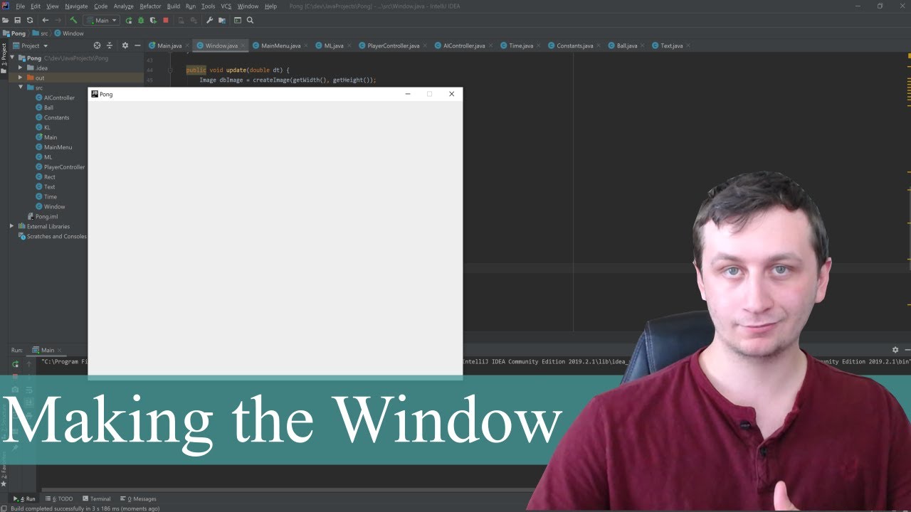 Creating the Window | Java Pong Part 1